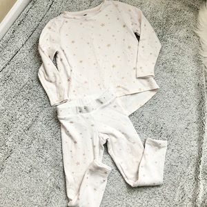 Cream and Gold Star Sweat Set